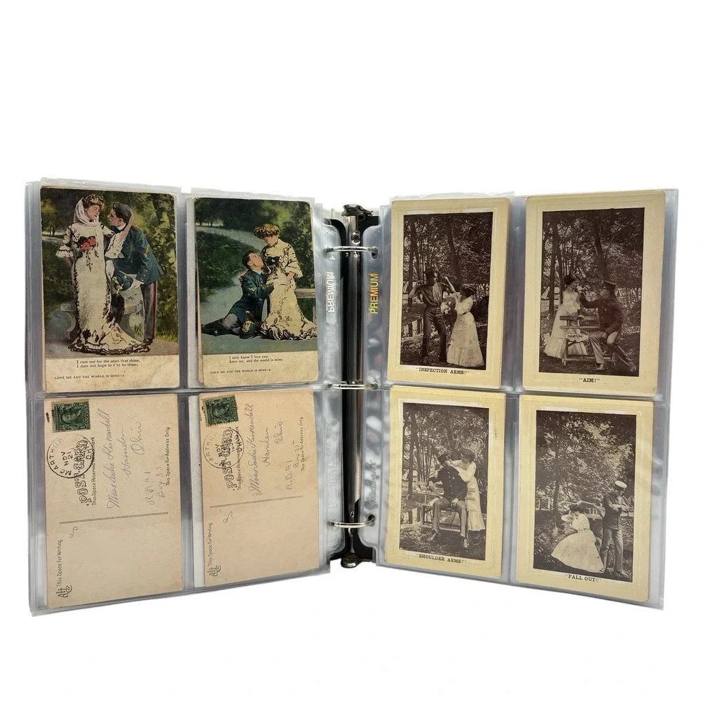Lot Of 196 Vintage Couples Story Series Postcards Romance/Romantic